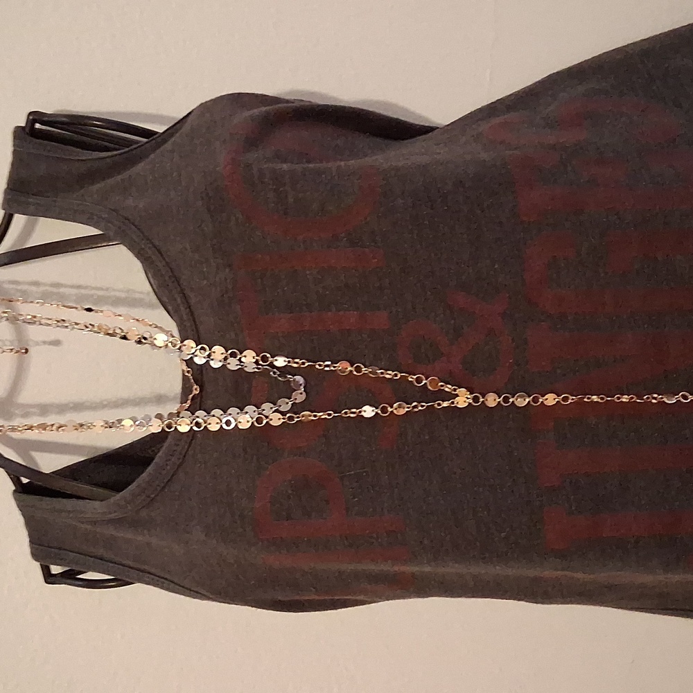Gold n silver layered necklace